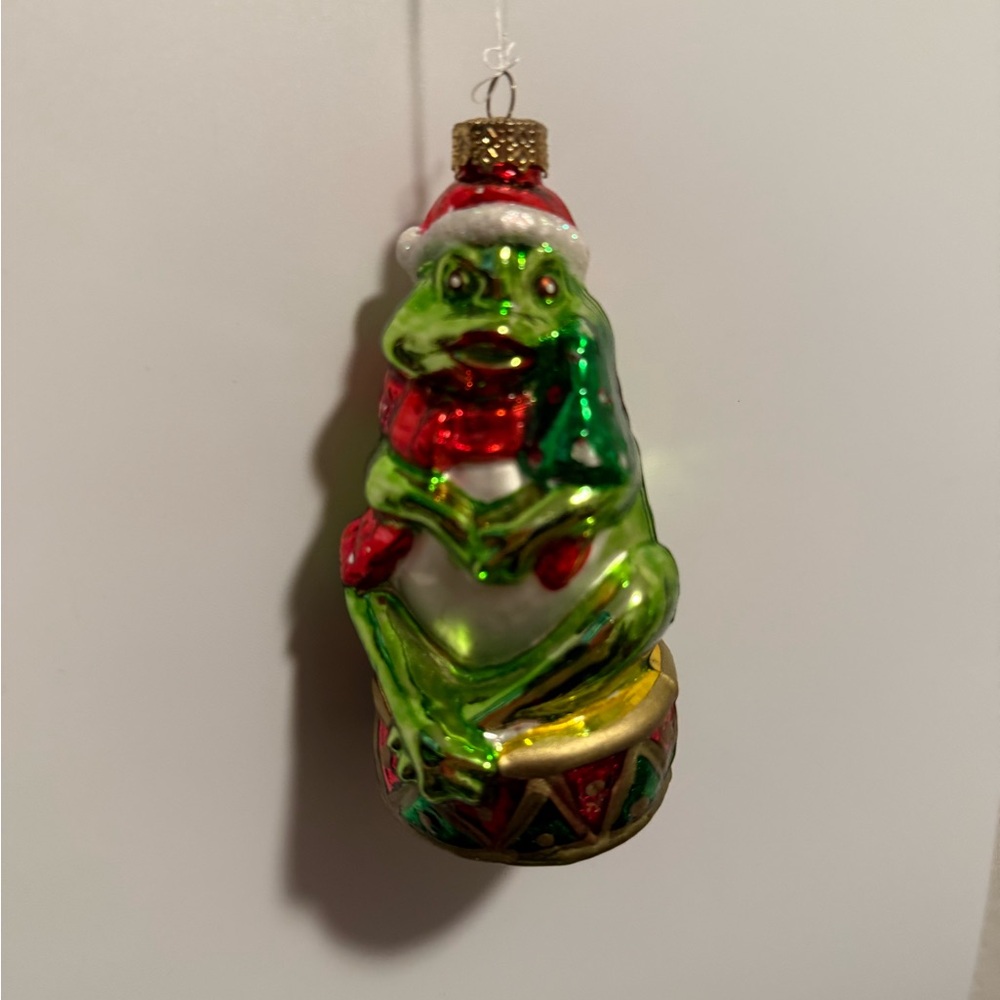 Festive Frog Christmas Ornament